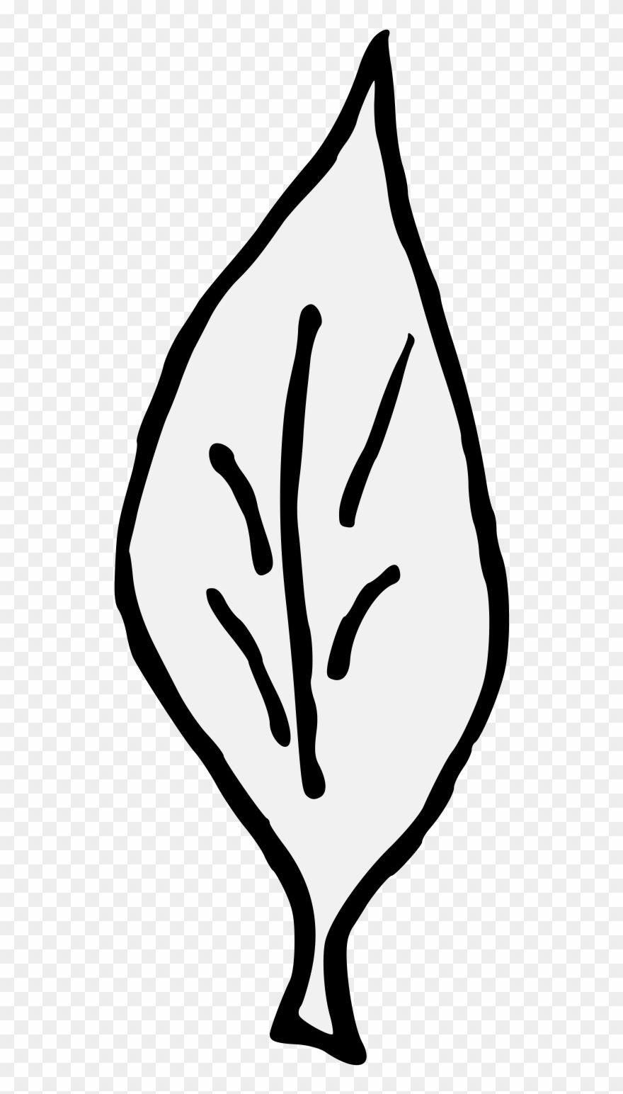 Laurel Clipart Curved Leave - Png Download