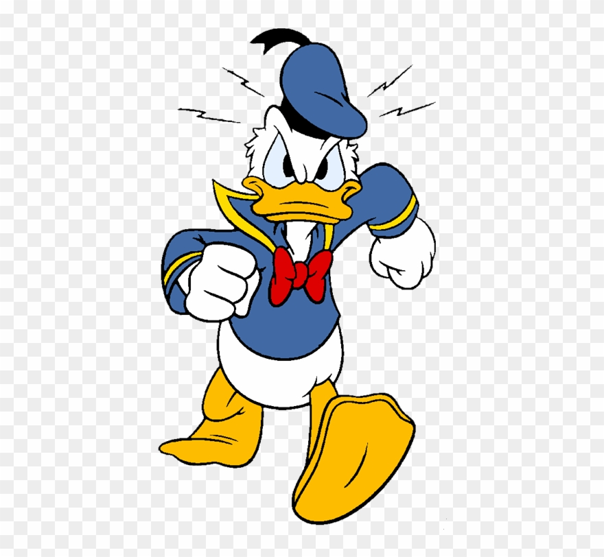 I Got Tagged By @pizzawolf20 To Come Up With Three - Donald Duck Angry Face Clipart