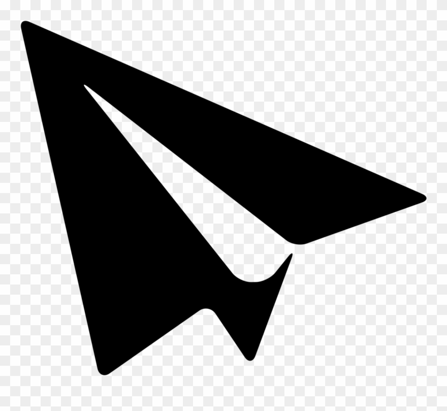 Paper Plane, Clip Art, Illustrations - Paper Plane Png Black Transparent Png