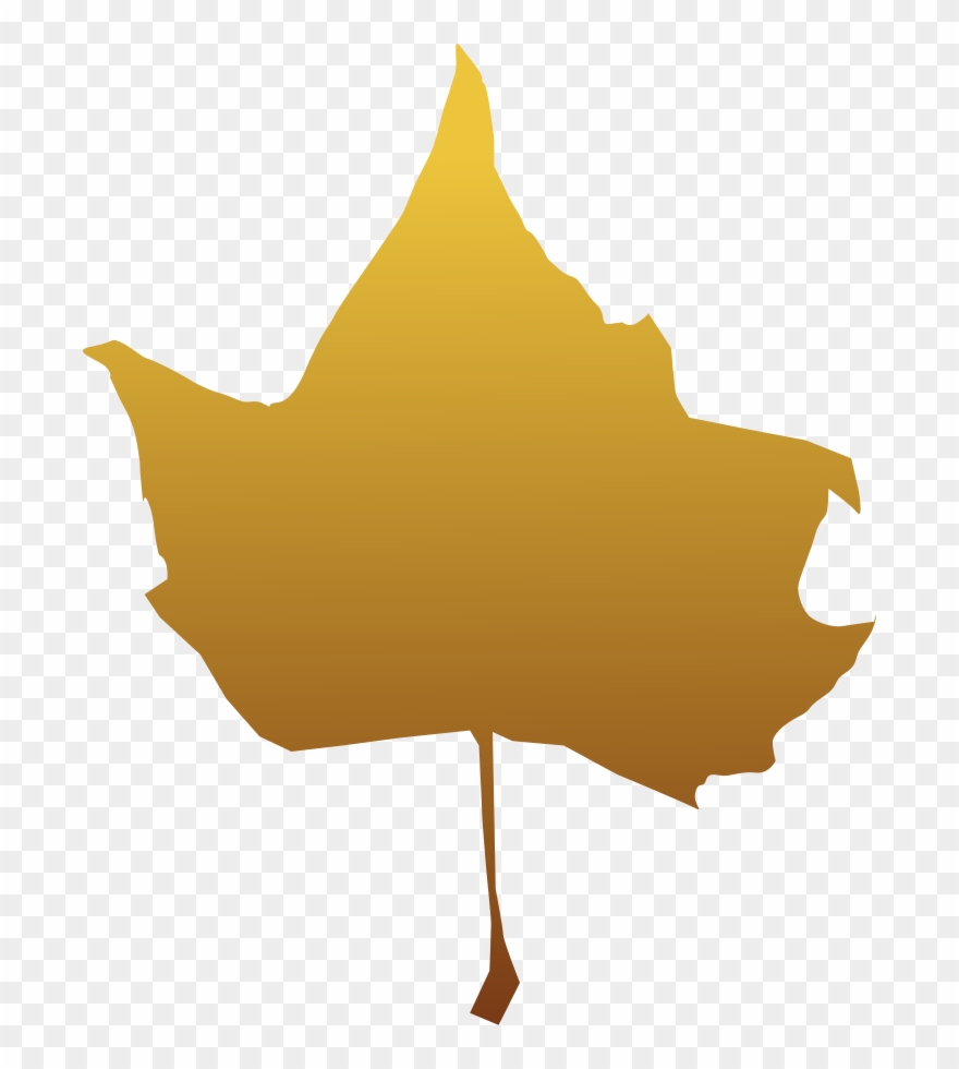 Maple Leaf Clipart, Vector Clip Art Online, Royalty - Biene Plus Ein Goldenes Ahornblatt = Eine Biene + Karte - Png Download