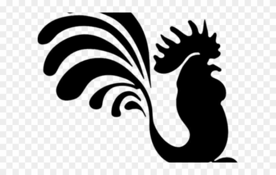 Chicken Clipart Tail - Chinese Chicken Vector Silhouettes - Png Download