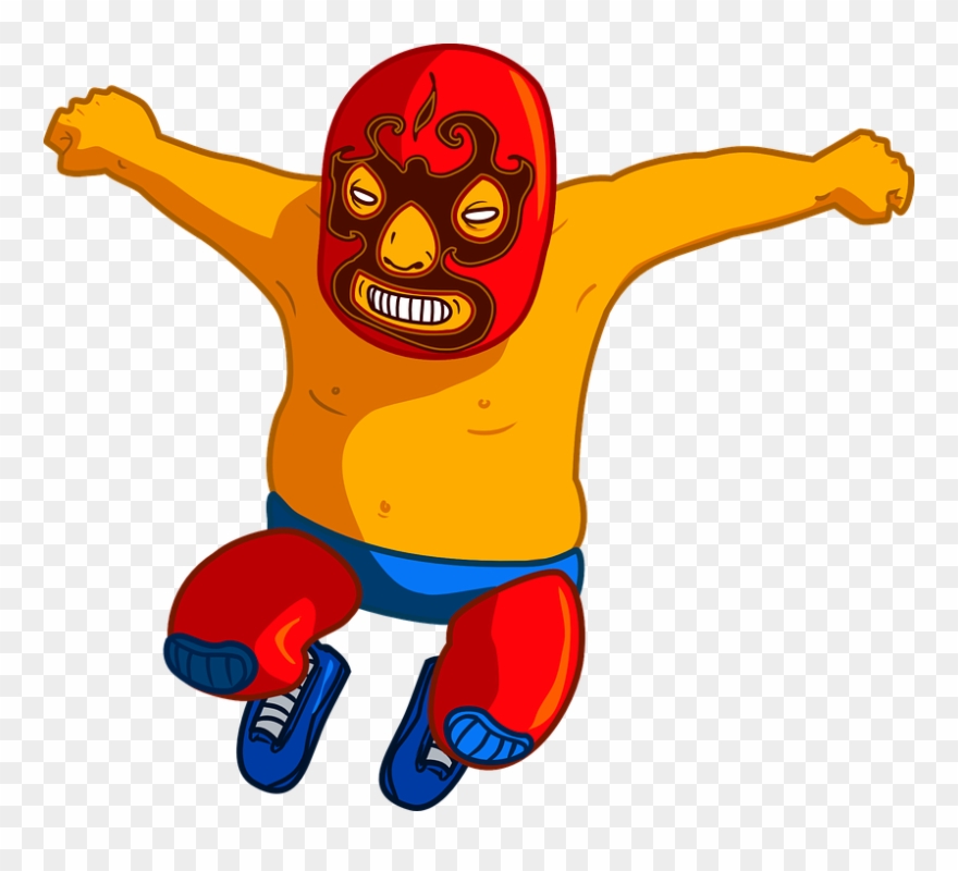 Wrestler Clipart Wrestling Winner - Luchador Clipart - Png Download