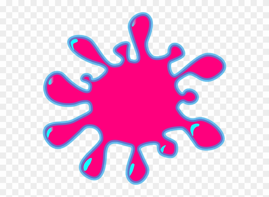 Paint Sploges - Red Paint Splatter Cartoon Clipart