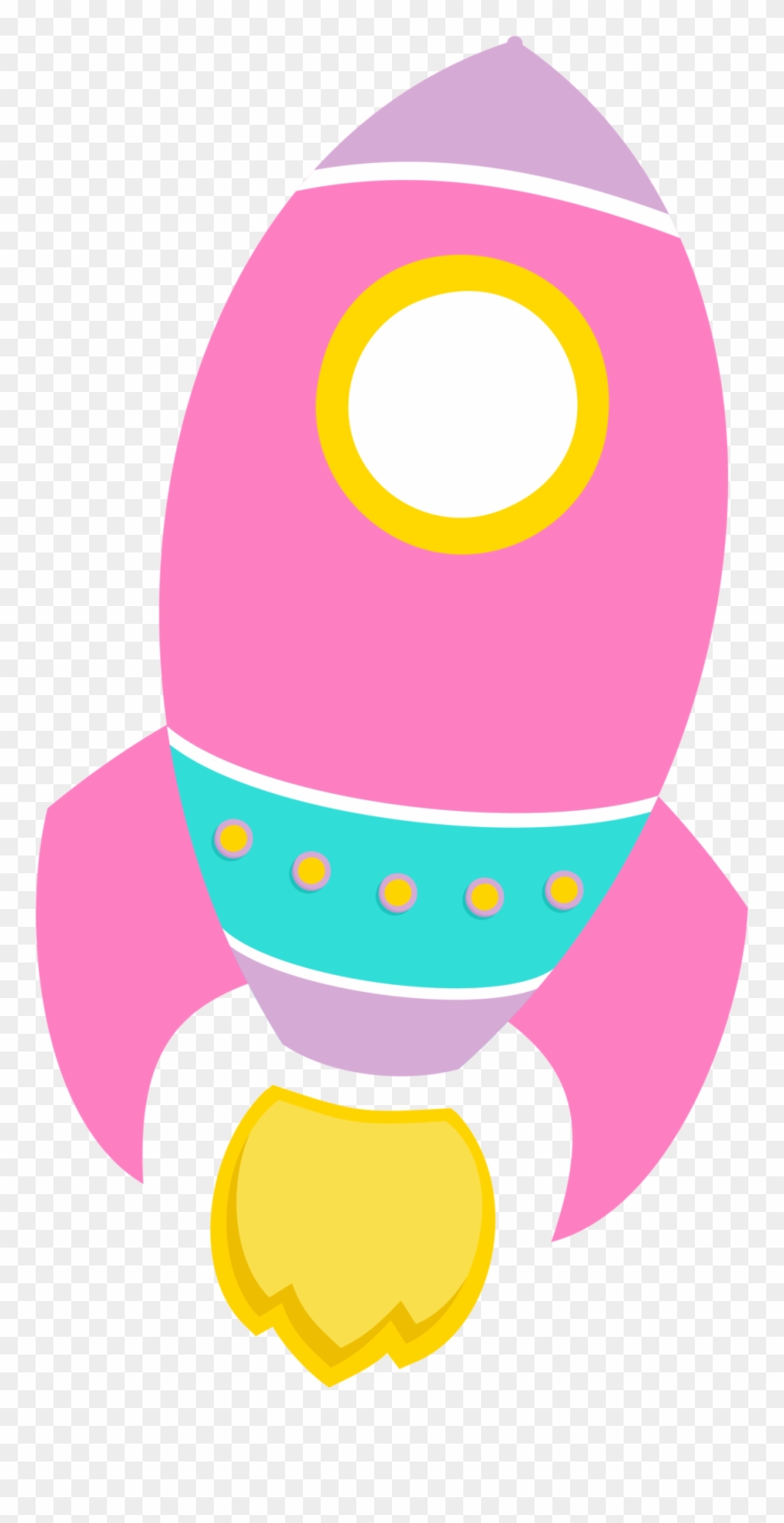 Clip Art-space/robots/army - Pink Rocket Ship Clipart - Png Download