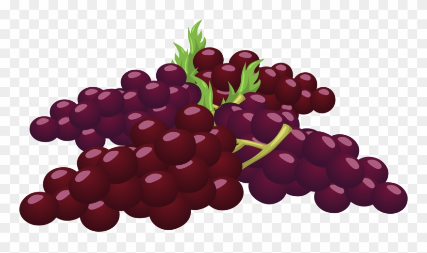 Grape Food Public Domain Computer Icons Document - Bunch Of Grapes Clipart - Png Download