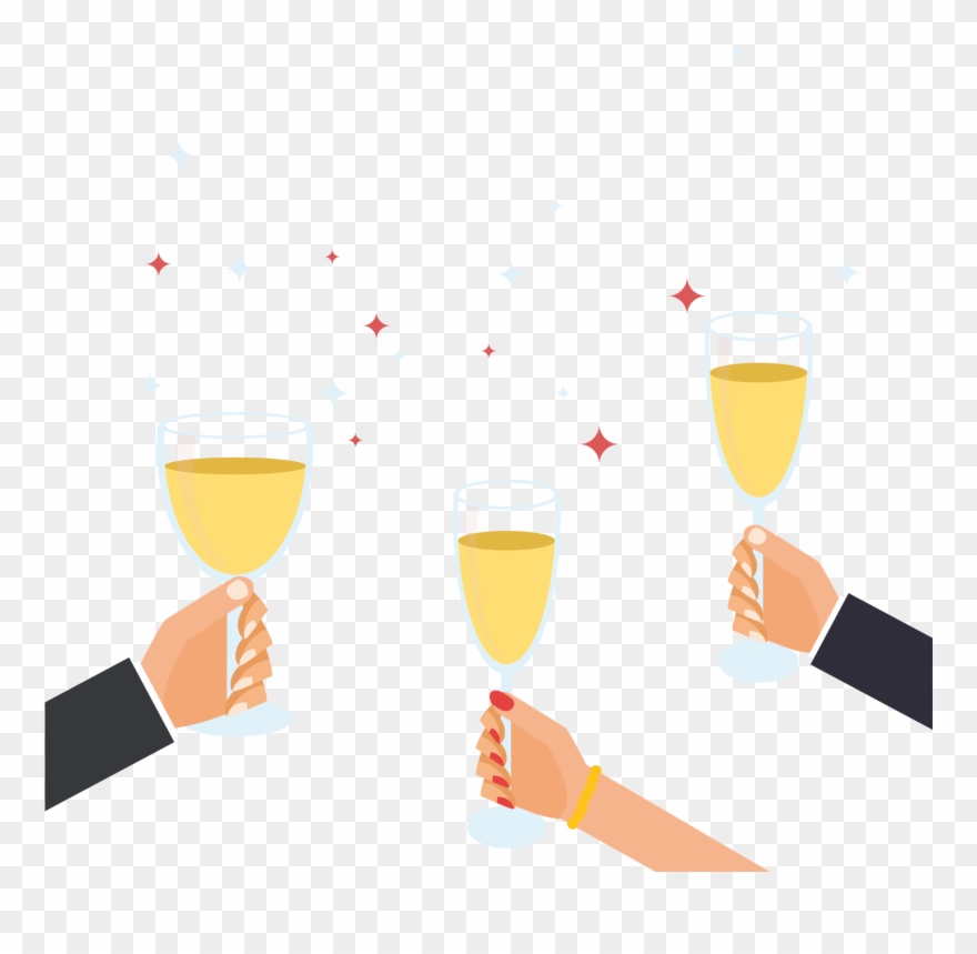 Png Royalty Free Stock Toast Chocolate At The - Brindis En Boda Animado Clipart