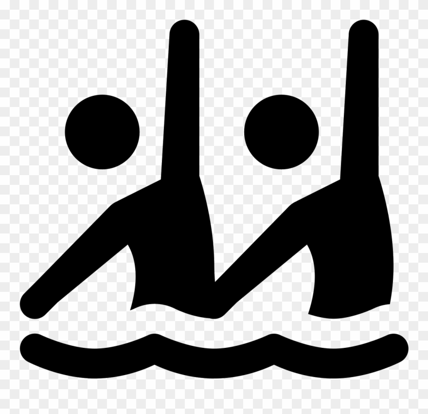 Synchronised Swimming Icon Clipart