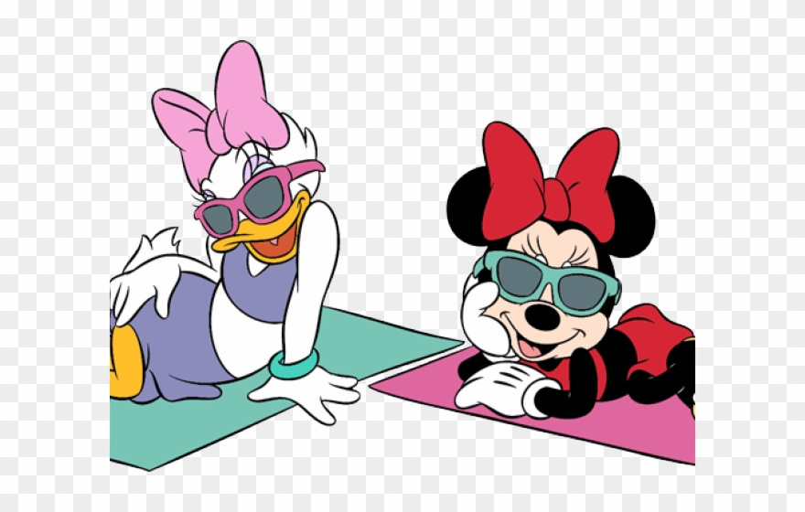 Beach Clipart Daisy Duck - Mickey Mouse - Png Download