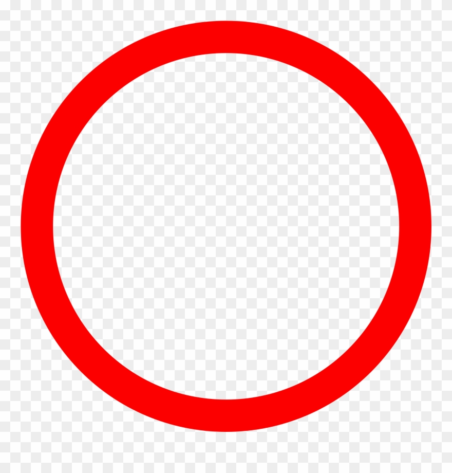 Clip Art Black And White Download Transparent Oval - Red Circle Clip Art - Png Download
