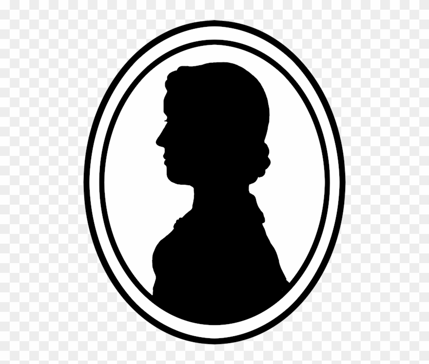 Image Library Download Silhouette Portrait Frame At - Male Portrait Silhouette In A Circle Clipart