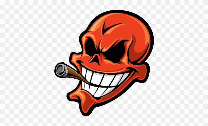 Printed Vinyl Mafia Cigar Stickers Factory - Mafia Skull Png Clipart