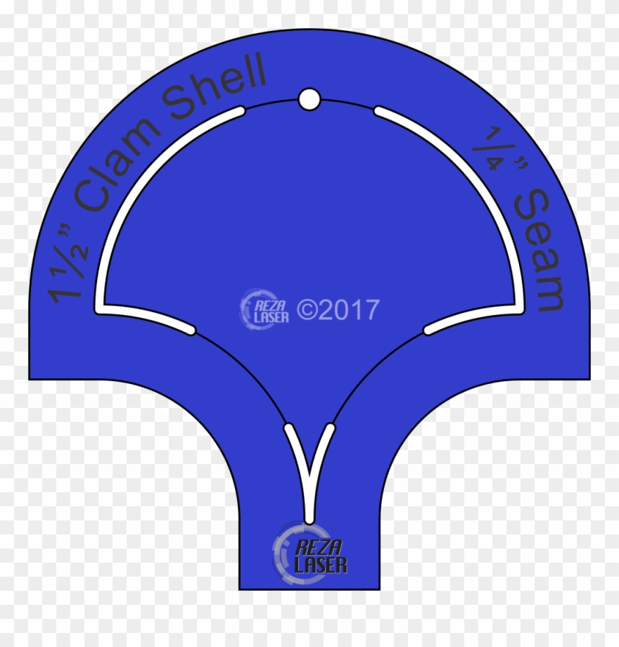 Picture Royalty Free Library Shell Inch Acrylic Template - Inch Clipart