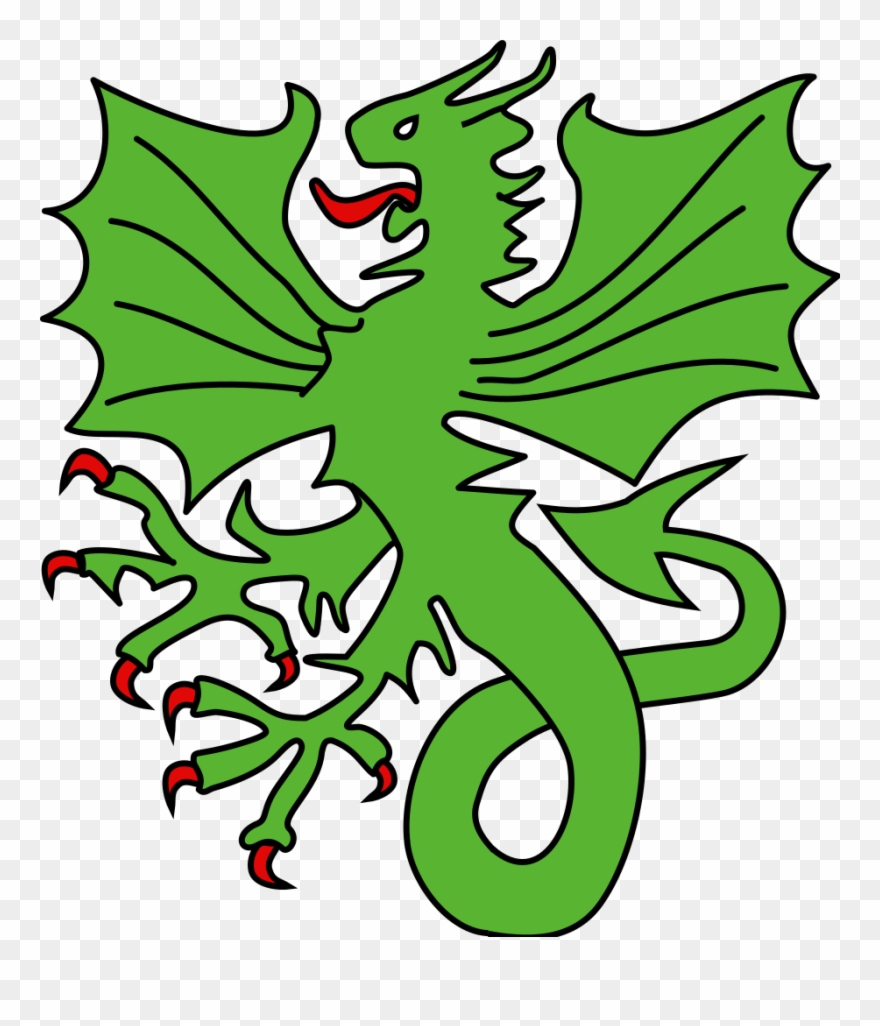 File - Dragon Éployé - Svg - Dragon Clipart