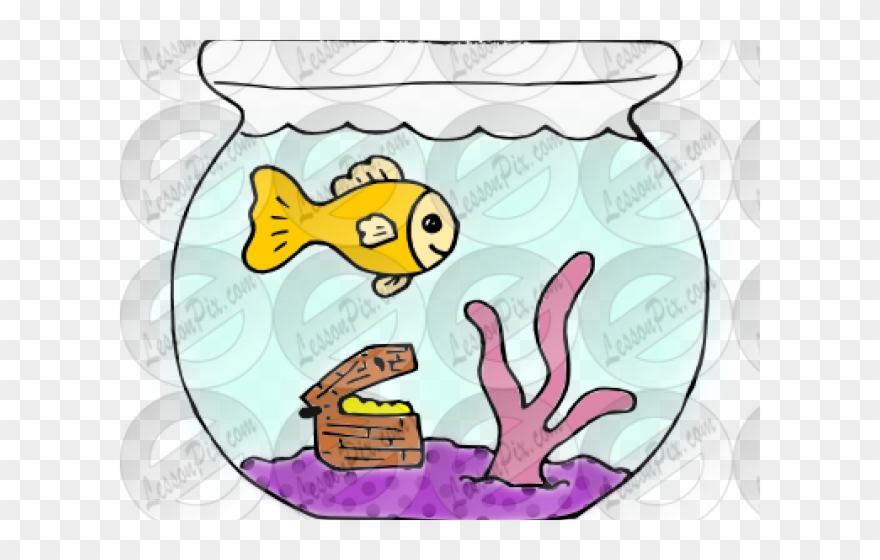 Fish Bowl Clipart Classroom Pet - Clip Art - Png Download