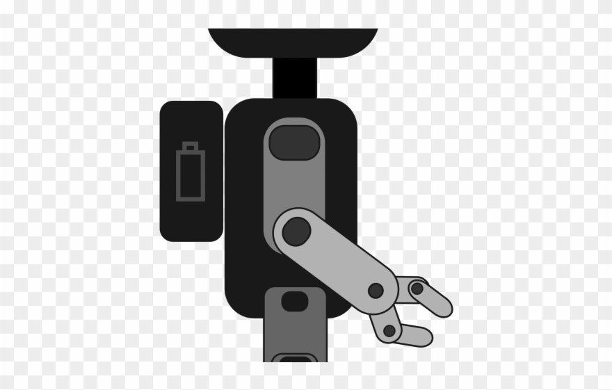 Robots Clipart Black And White - Robotica Mobile E Umanoide - Png Download