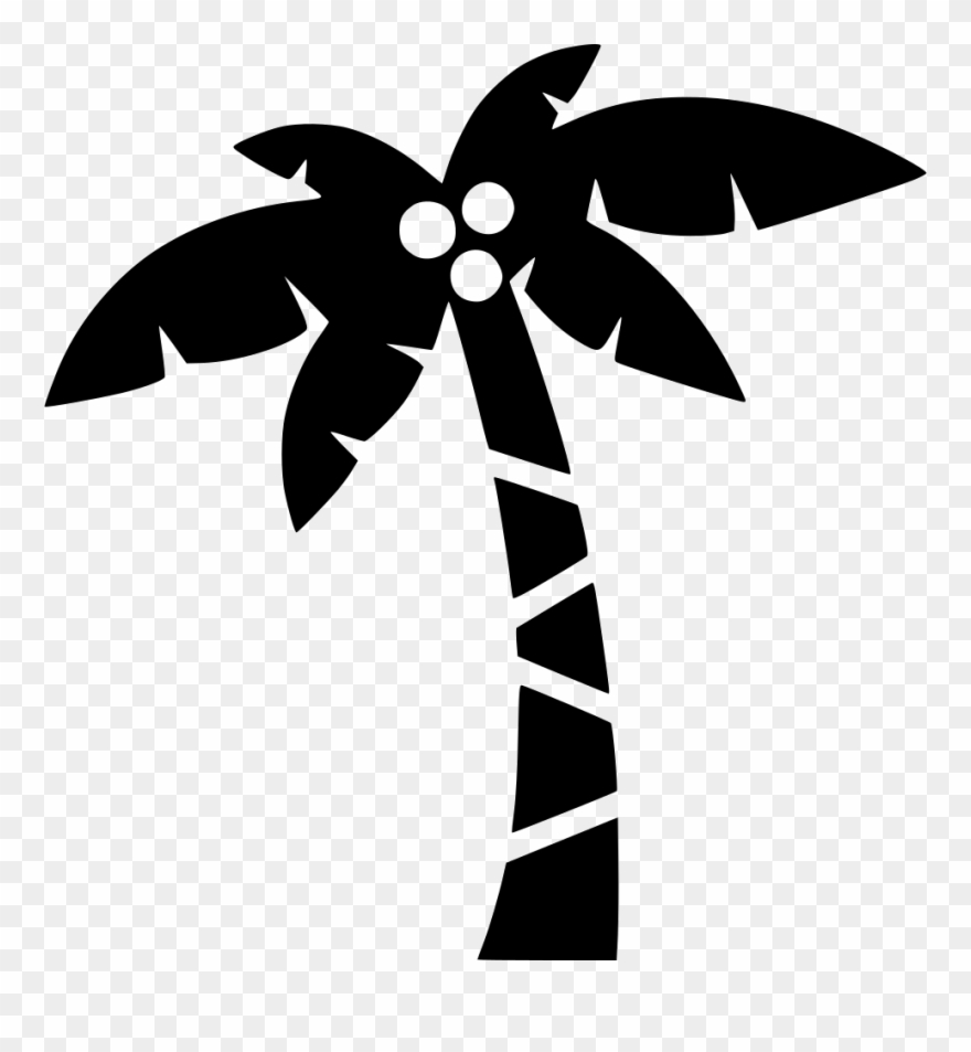 Palm Tree Icon Png Download - Coconut Tree Icon Png Clipart