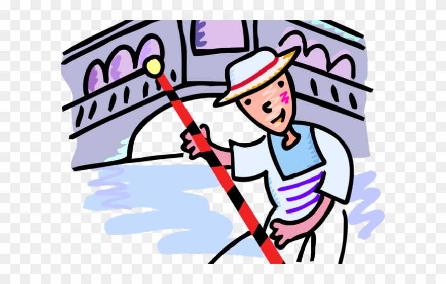 Canal Clipart Gondolier - Gondolier - Png Download