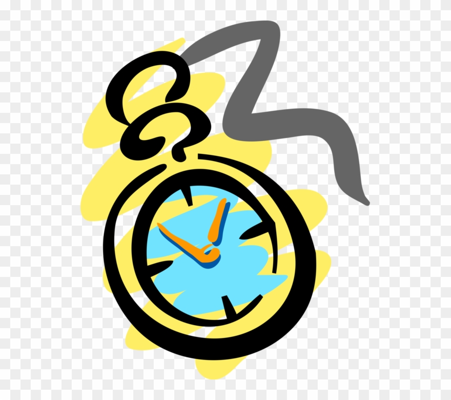 Vector Illustration Of Pocket Watch Or Pocketwatch Clipart