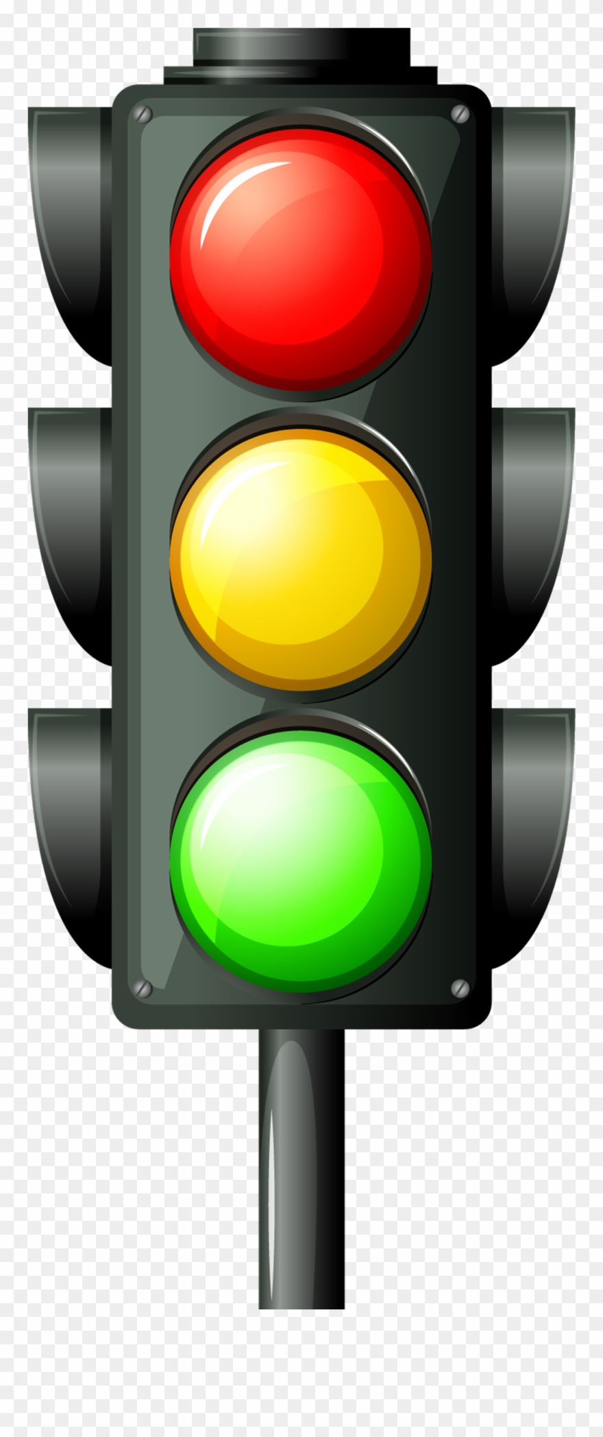 Traffic Light Clip Art - Ilustracion Semaforo - Png Download