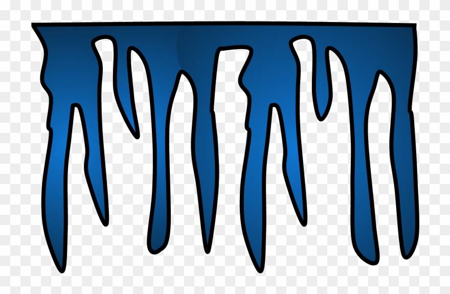 Icicle, Dark Blue, Png Clipart
