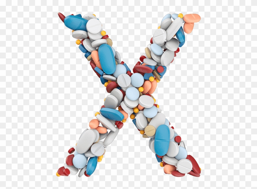 Pills Color Font Clipart