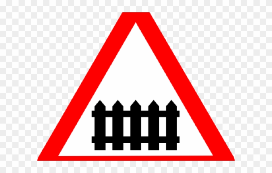 Railroad Clipart Train Track - Level Crossing Road Signs - Png Download