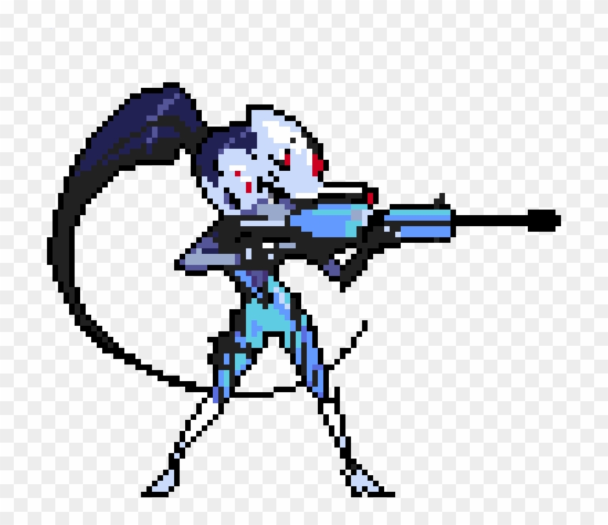 Overwatch Pixel Spray Grid , Png Download - Widowmaker Pixel Spray Clipart
