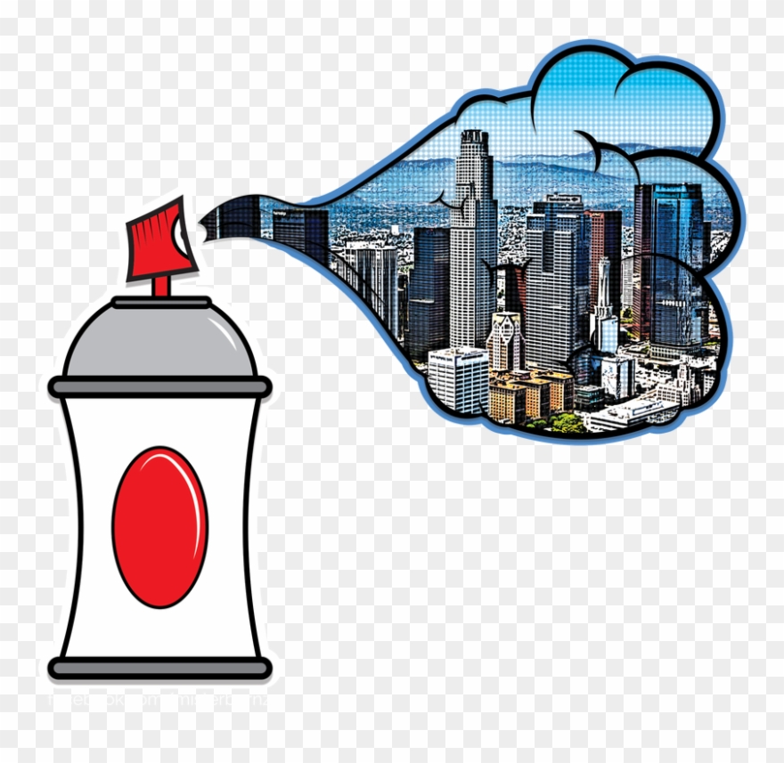 Spraycan City Clipart