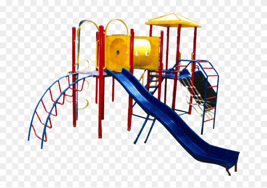 Multi Activity Play Station - Playground Slide Clipart