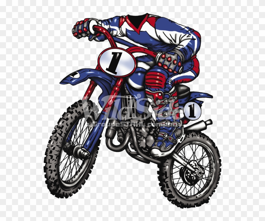 Motorcross Rider - Freestyle Motocross Clipart