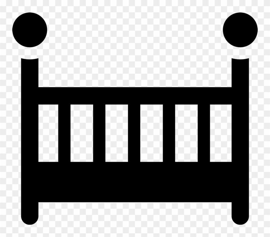 Baby Crib Stamp - Cradle Clipart