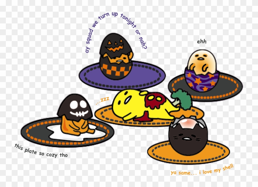 Source Gudetama The Lazy Egg Halloween Sanrio Png Gudetama - Gudetama Halloween Clipart