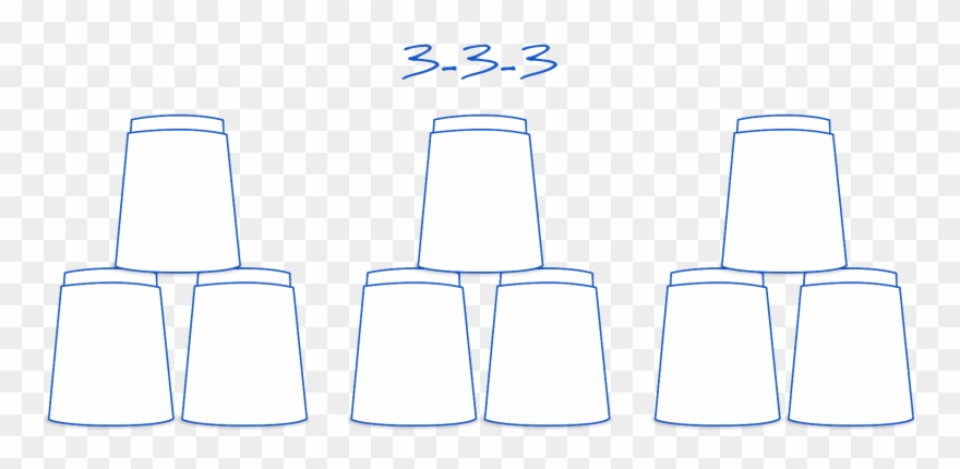 Have Stackers Set A Downstacked 3 3 3 In Front Of Them - Lampshade Clipart