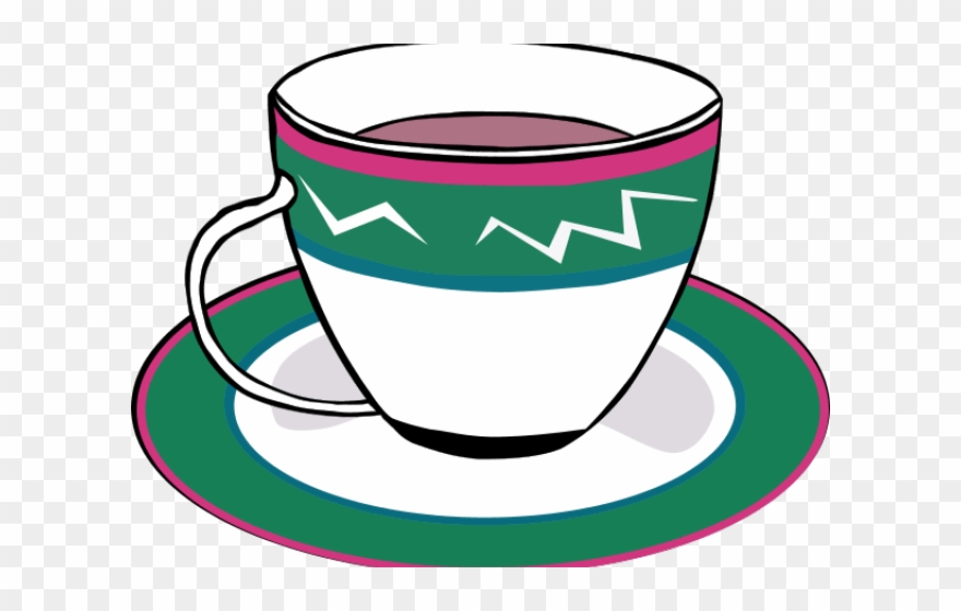 Tea Cup Clipart Empty - Black Clip Art Tea Cup - Png Download