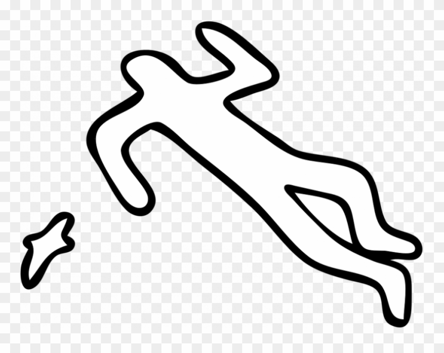 Mob Lynching In Tripura, Hawker Killed Because Of Suspicion - Crime Scene Body Silhouette Clipart