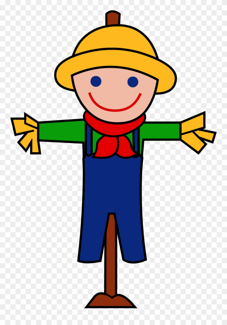 Cute Scarecrow Clip Art - Png Download