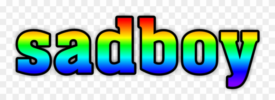 Sad Boy Kanashii Shounen Colors Rainbow Red Orange - Graphic Design Clipart