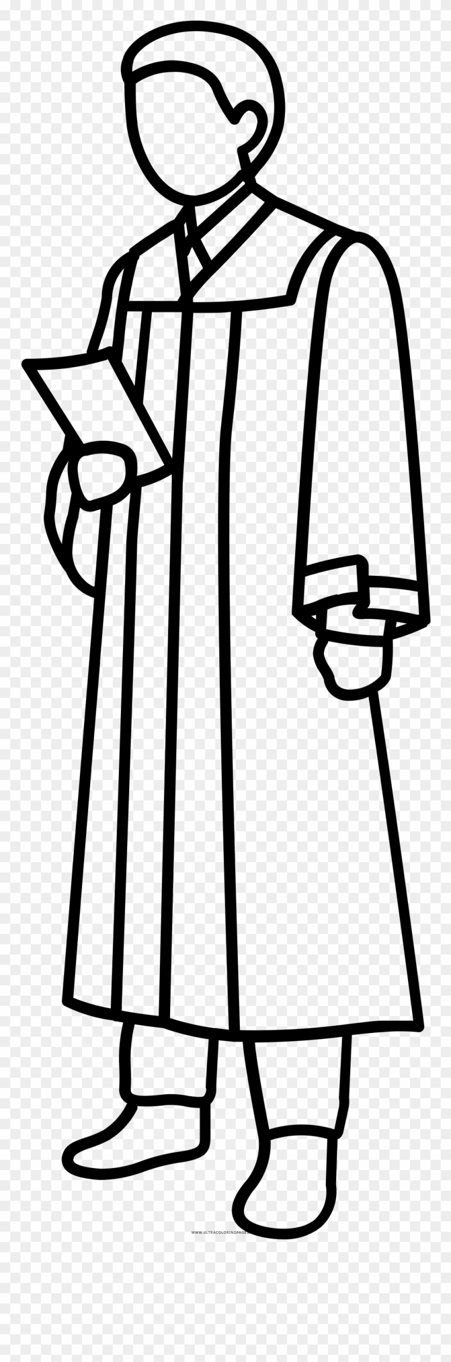 Judge Coloring Page - Dibujo De Un Piloto Para Colorear Clipart