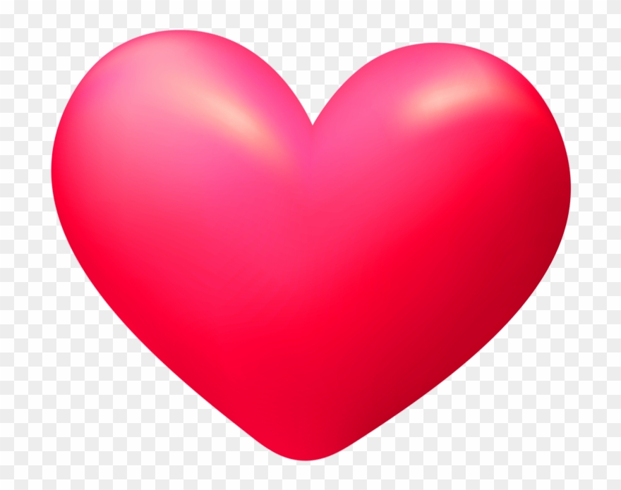 3d Heart Transparent - Heart Clipart
