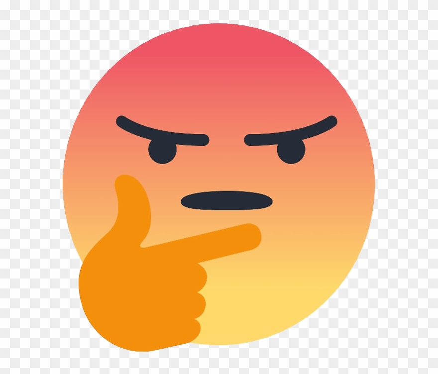 Frostbite A Year Ago - Angry Thinking Emoji Clipart