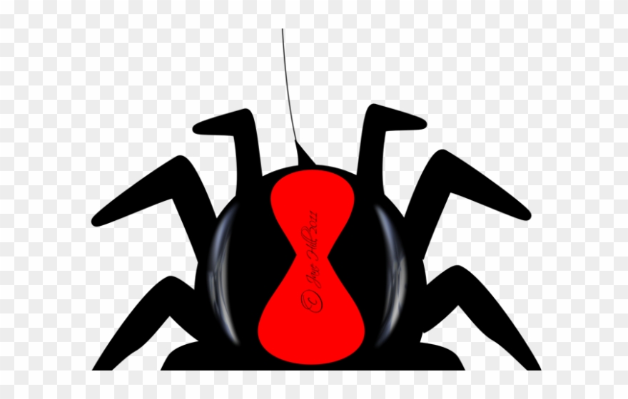 Spider Web Clipart Happy - Red Back Spider Clipart - Png Download
