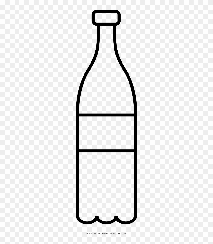 Soda Bottle Coloring Page Clipart