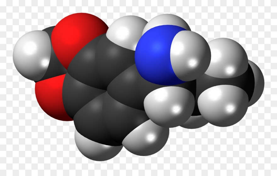 Alpha Molecule Spacefill - Graphic Design Clipart