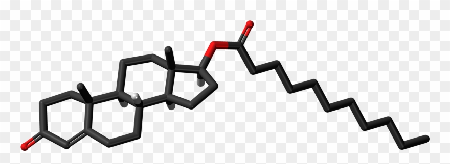 Testosterone Undecanoate Molecule Skeletal - Hormona Foliculo Estimulante Quimica Clipart