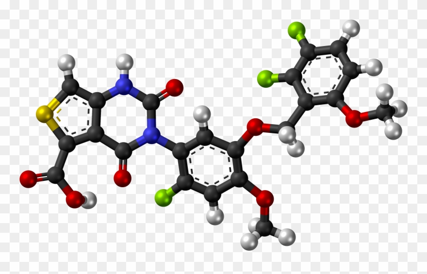Linzagolix Molecule Ball - Octocry Lene Clipart