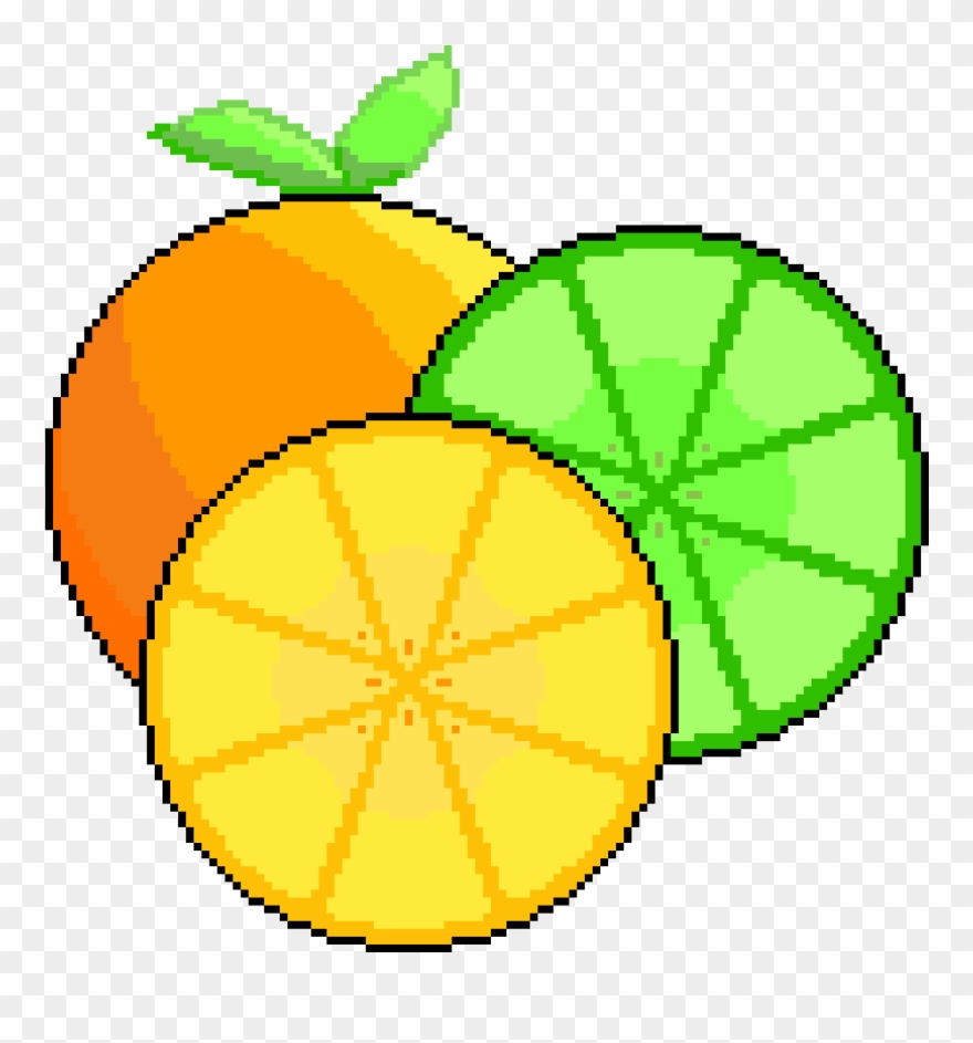 Citrus - Pixel Art Clipart