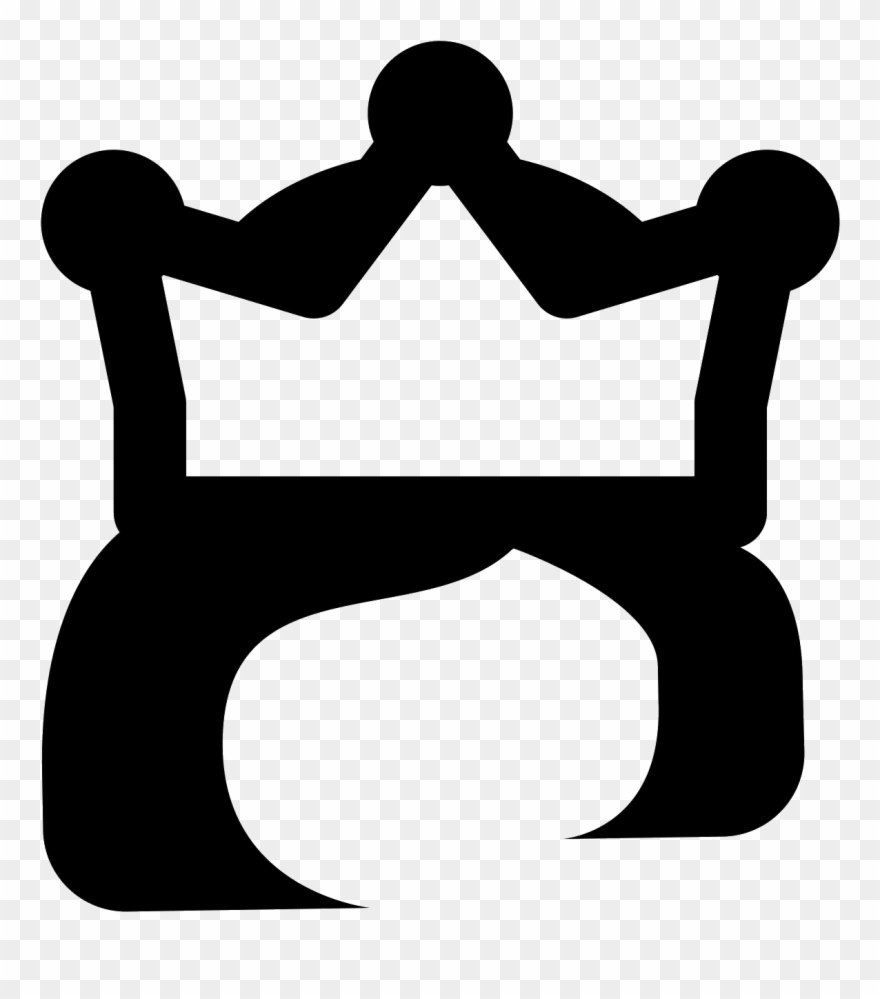 Monarch Icon - Silhouette Clipart