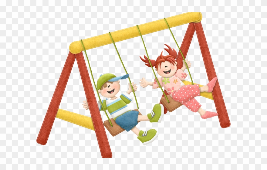 Outside Clipart Swing Park - Swing - Png Download