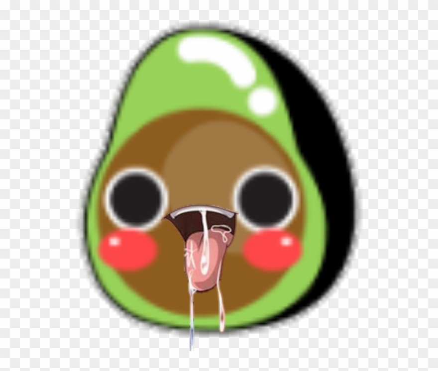 Winking Avocado Emoji Kik , Png Download Clipart