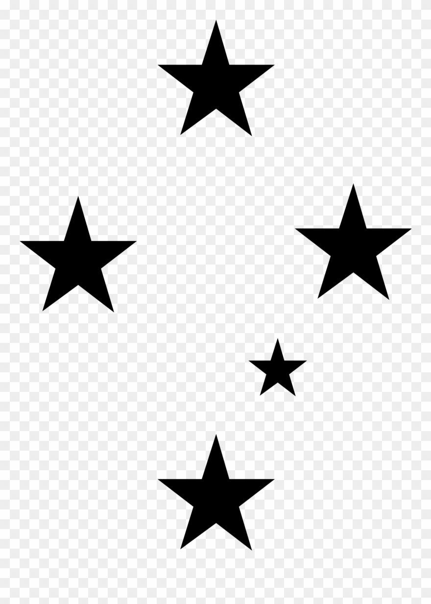 Open - Southern Cross Star Pattern Clipart